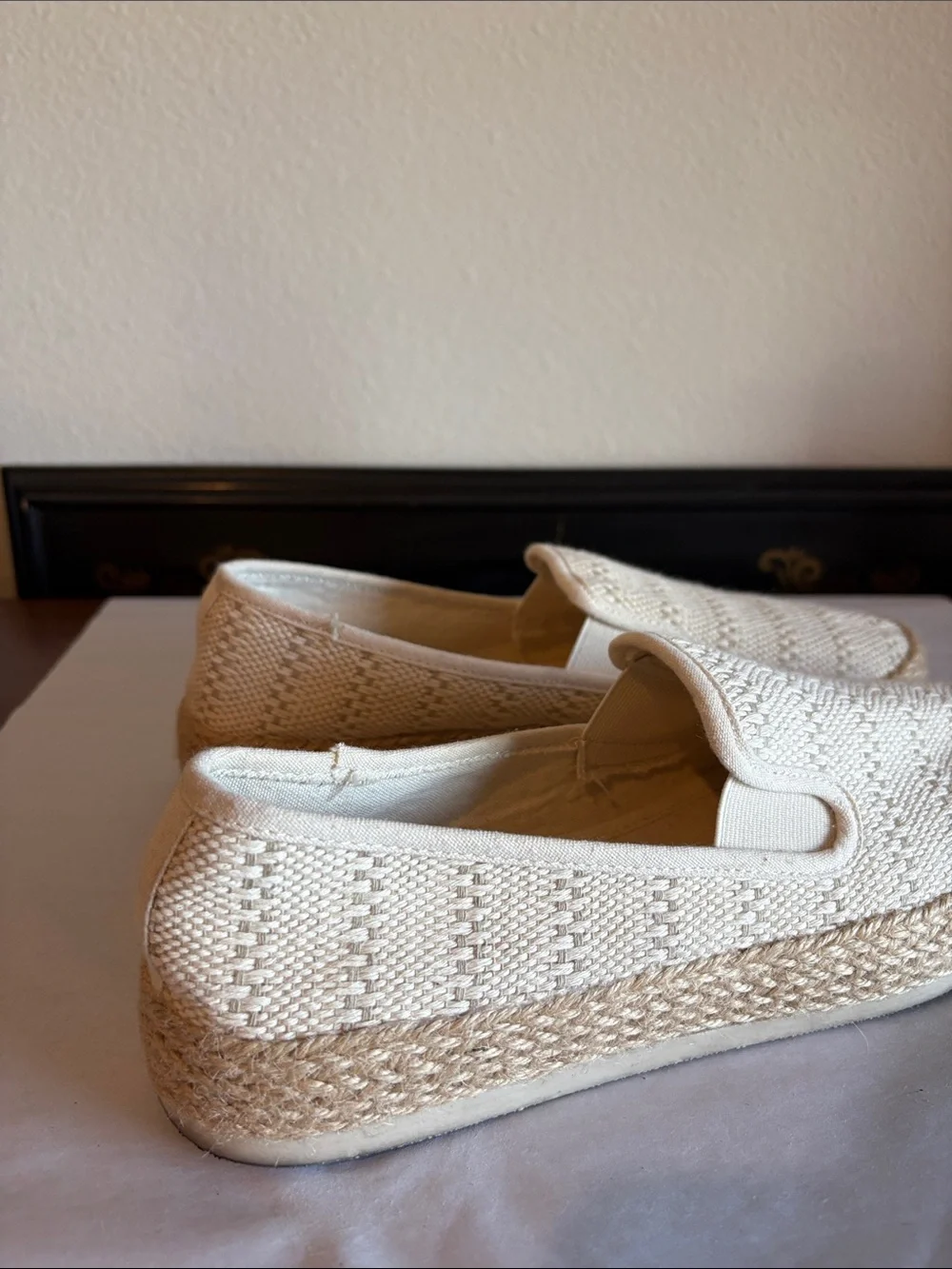 Esprit Nadine espadrille slip on neutral shoes w jute-wrapped midsole